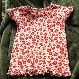 Red Leopard Print Kids nightgown